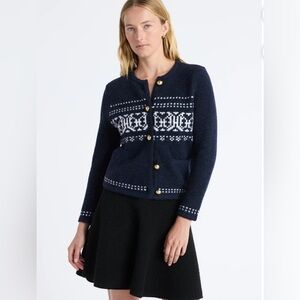 NEW…Free Assembly Navy Welt Pocket Cardigan Sweater